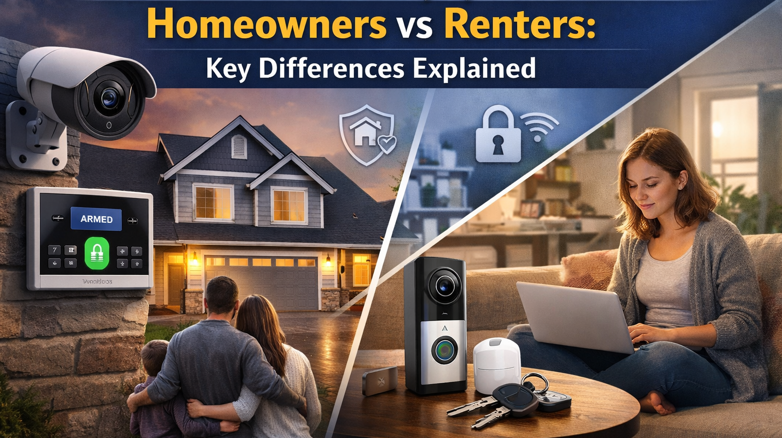 Best Home Security Systems for Homeowners vs Renters: Key Differences Explained